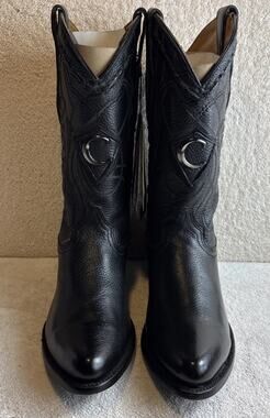 Cuadra black casual fashion deer leather boots for men Size 7.5 EE 89163